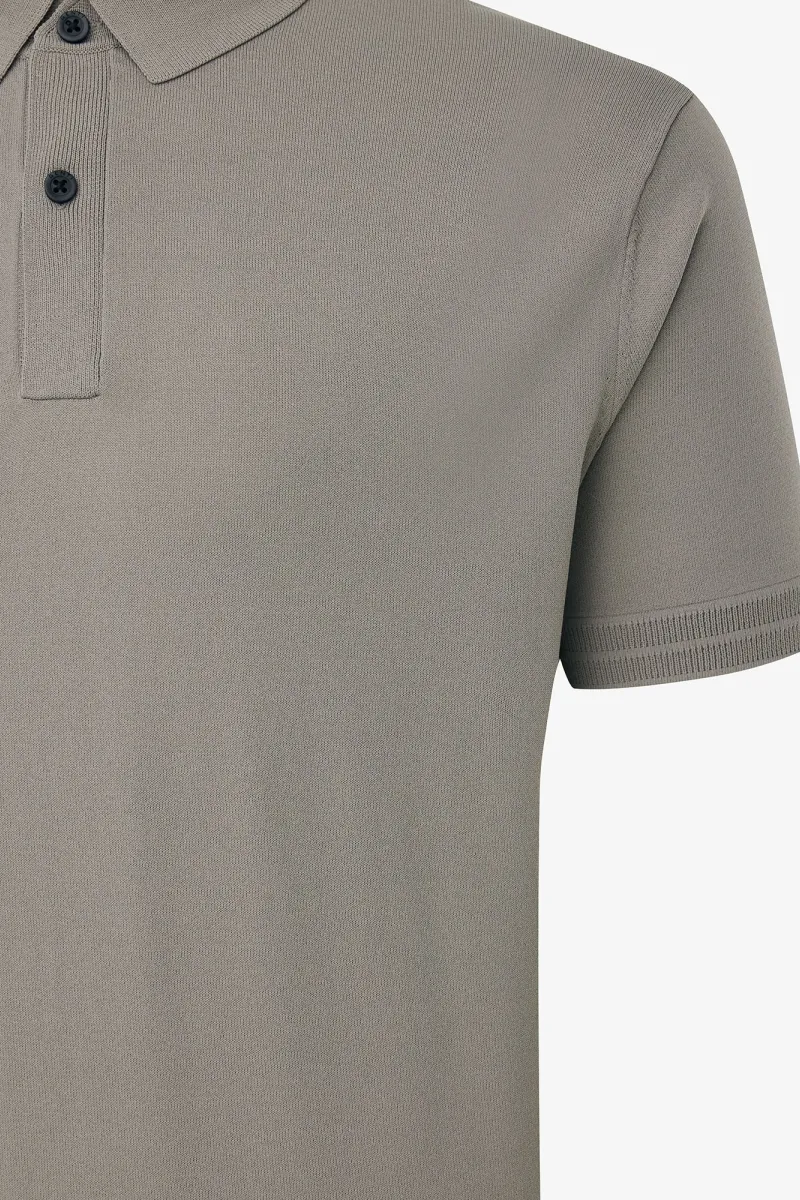 Gebreide Polo | Bruin
