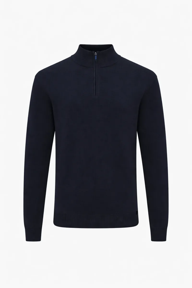 Half zip | Donkerblauw