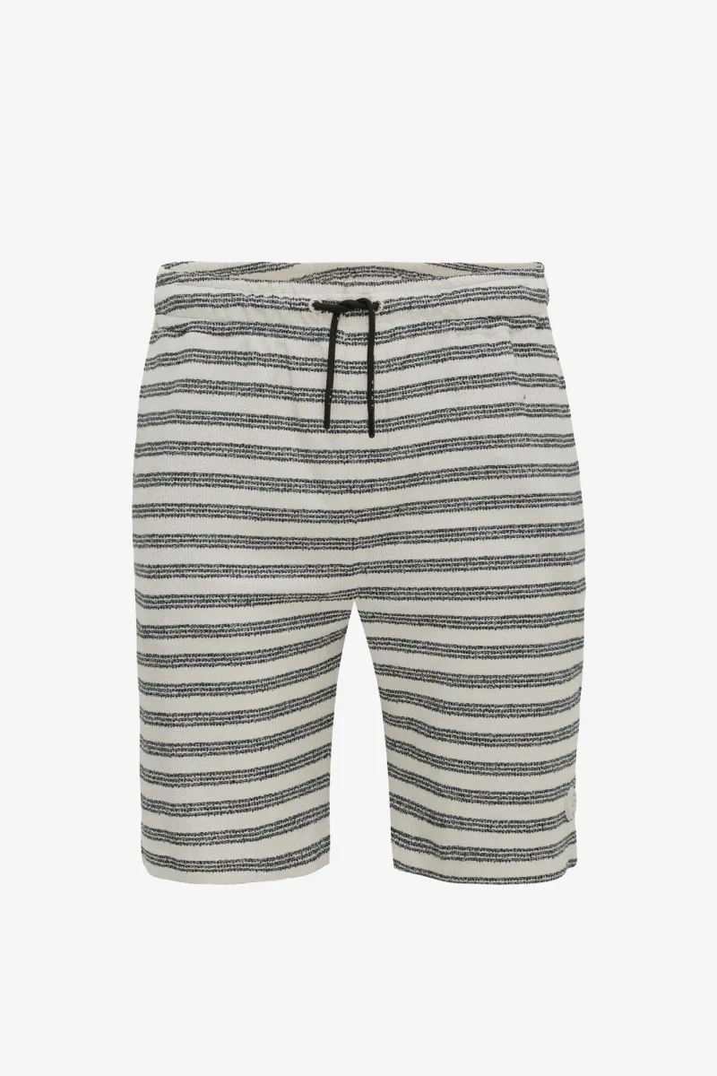 Gestreepte Korte Broek | Donkerblauw