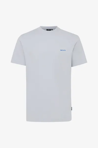 Backprint T-shirt | Lichtgrijs