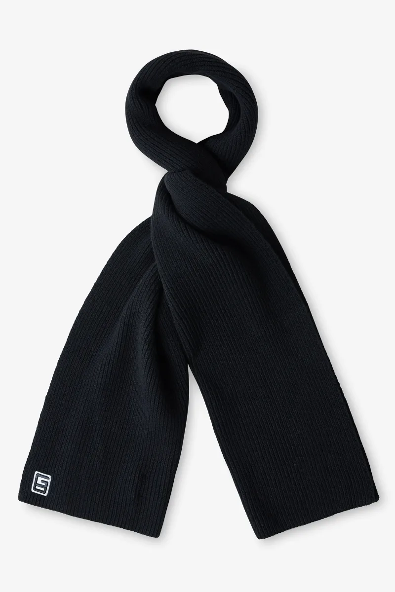 Monogram scarf | Zwart