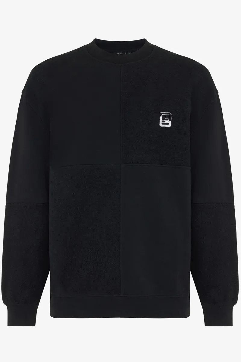 Monogram Crewneck | Zwart