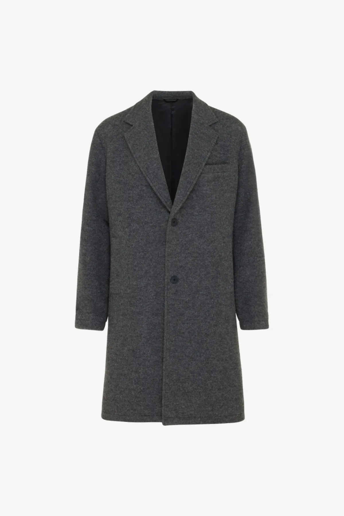 Monogram Coat | Donkergrijs