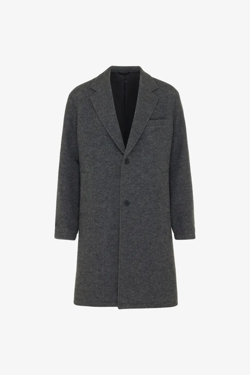 Monogram Coat | Donkergrijs