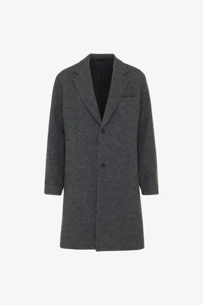 Monogram Coat | Donkergrijs