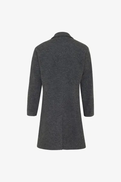 Monogram Coat | Donkergrijs