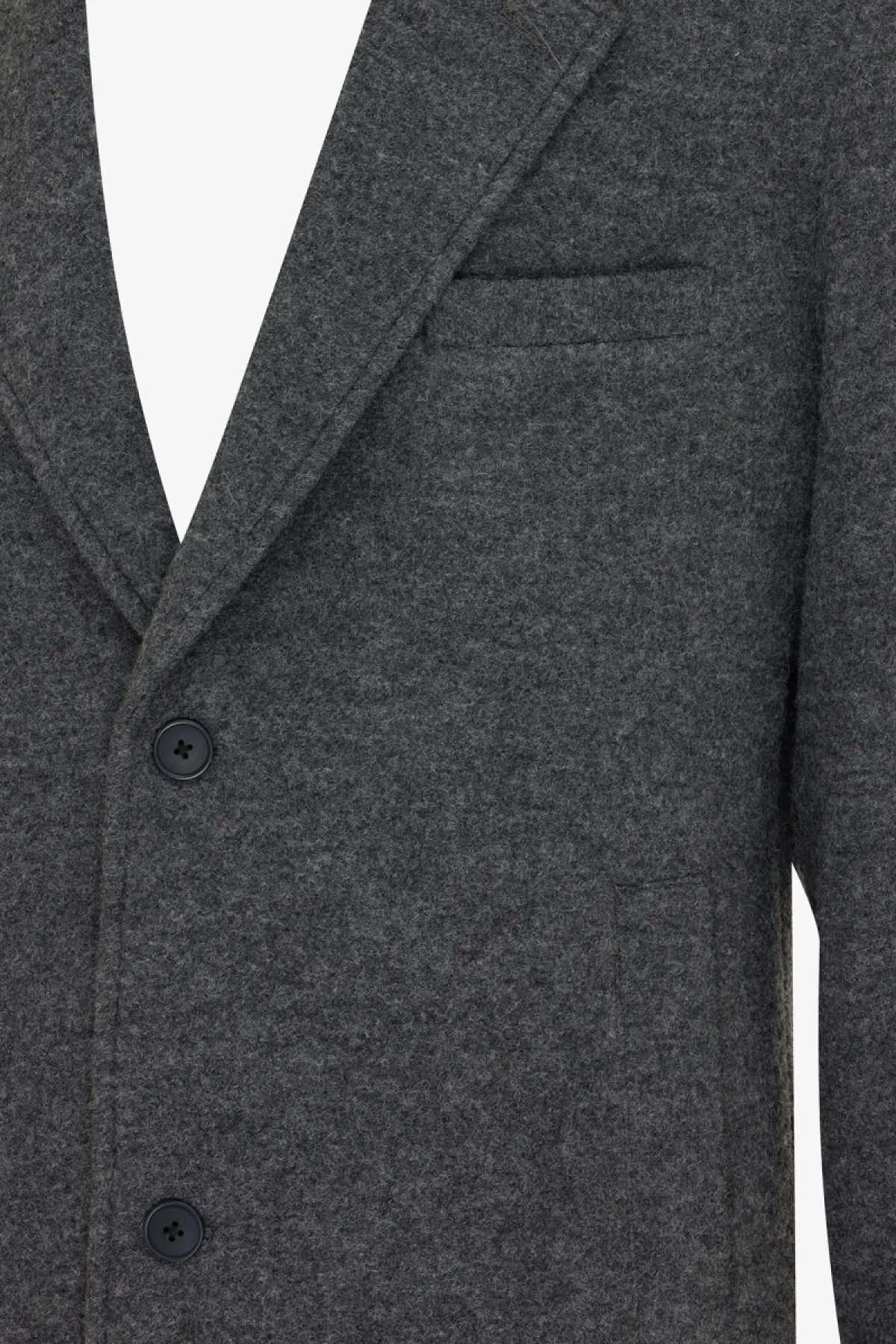 Monogram Coat | Donkergrijs