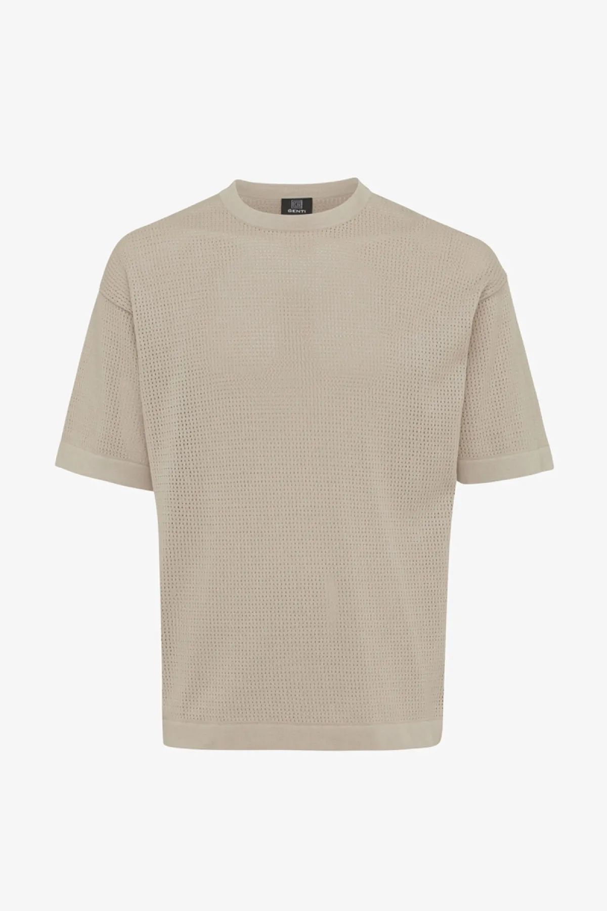 Crochet t-shirt | Beige