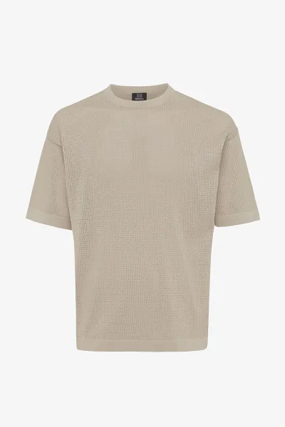Crochet t-shirt | Beige