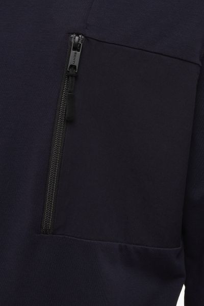 Sweater zip Donkerblauw