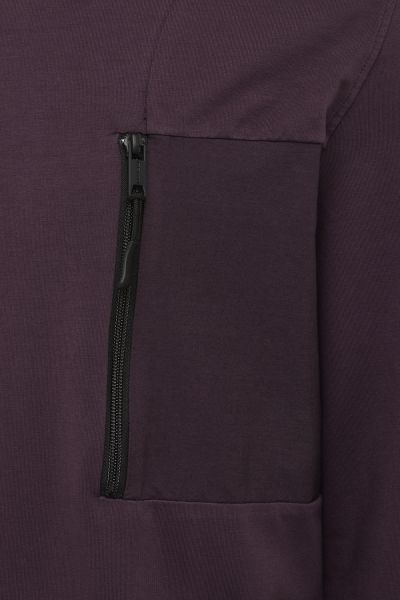Sweater zip pocket rood