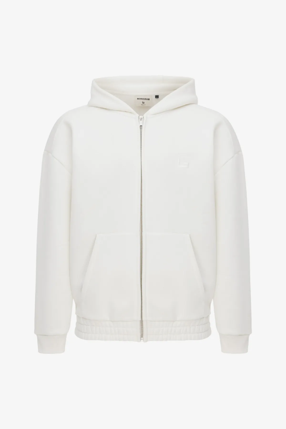 Monogram Zip Hoodie | Off-white