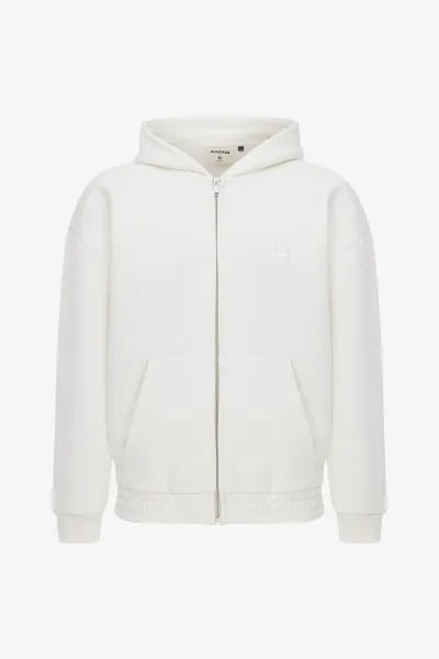 Monogram Zip Hoodie | Off-white