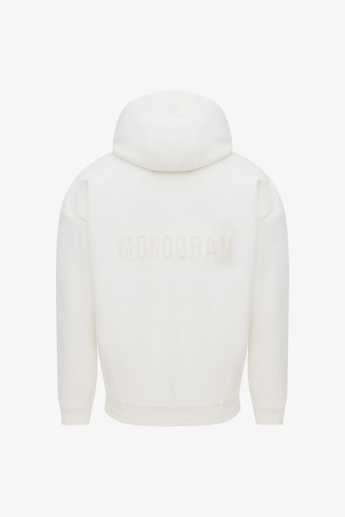 Monogram Zip Hoodie | Off-white