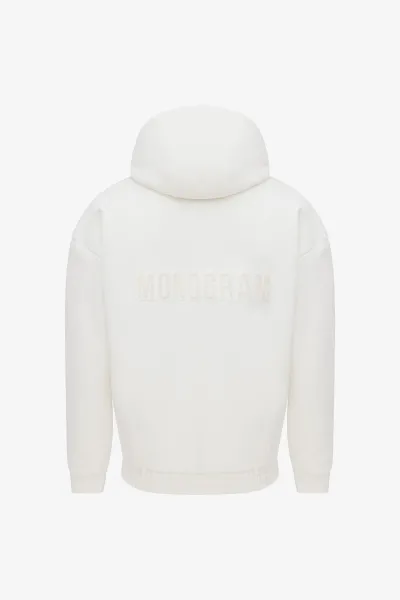 Monogram Zip Hoodie | Off-white