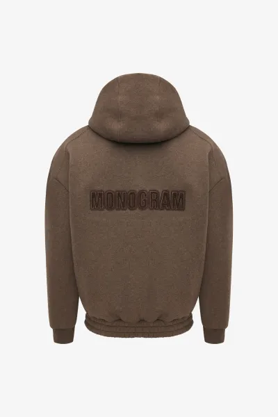 Monogram Zip Hoodie | Bruin