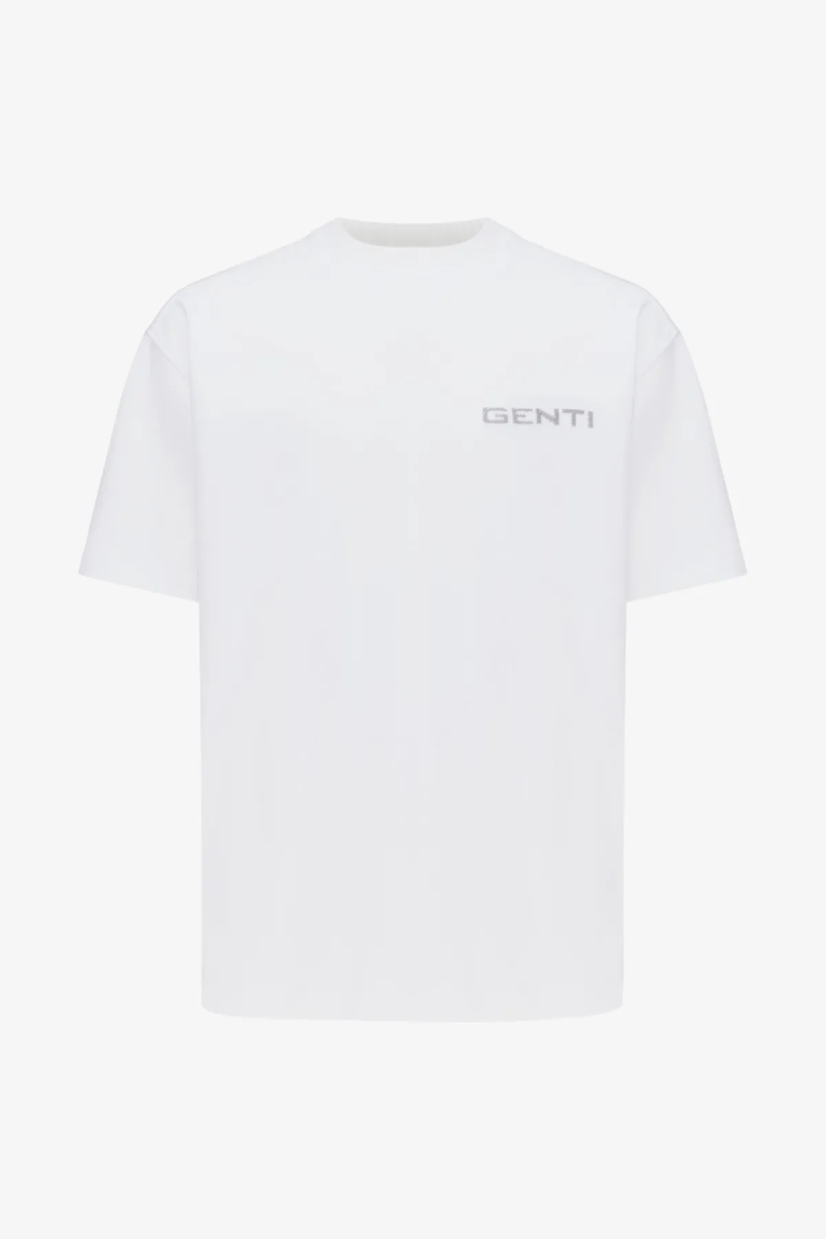 Embroidered Logo T-shirt | Wit
