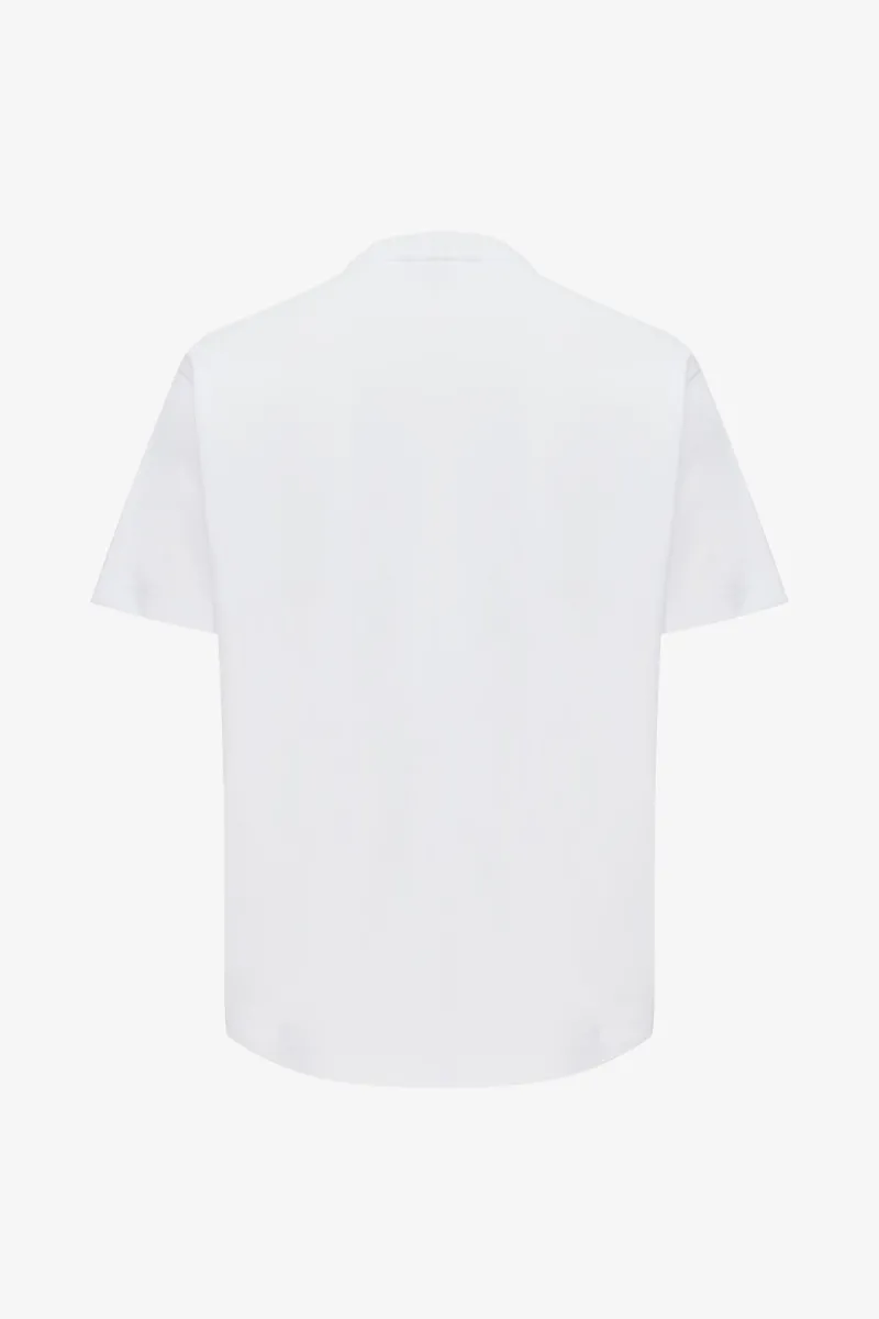 Embroidered Logo T-shirt | Wit