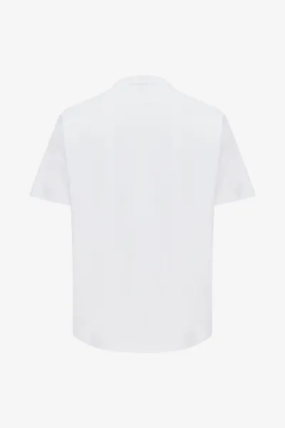 Embroidered Logo T-shirt | Wit