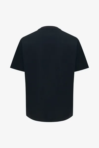 Embroidered Logo T-shirt | Zwart