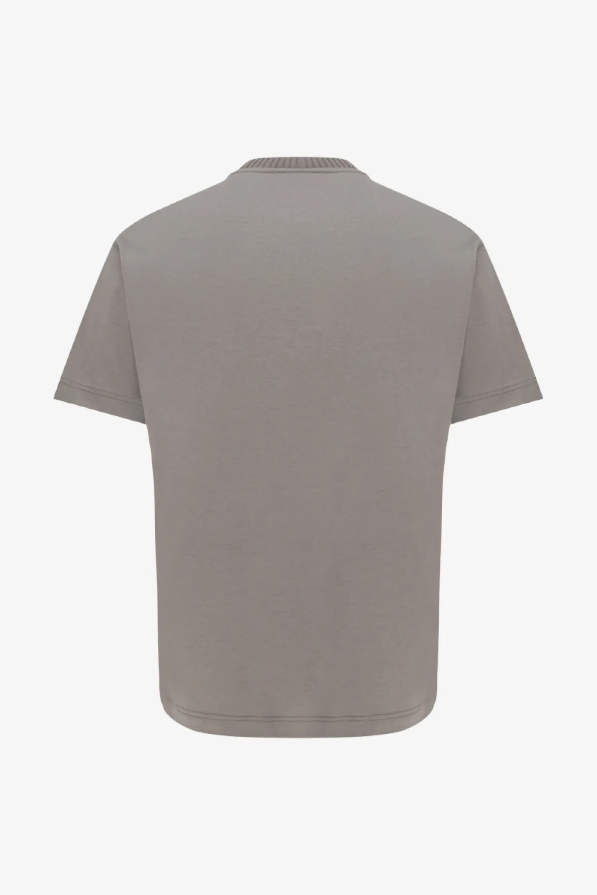 Embroidered Logo T-shirt | Taupe