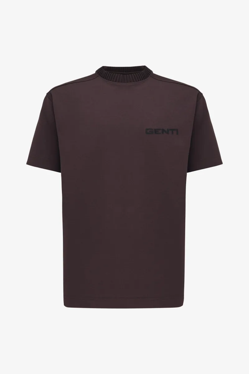 Embroidered Logo T-shirt | Bordeaux