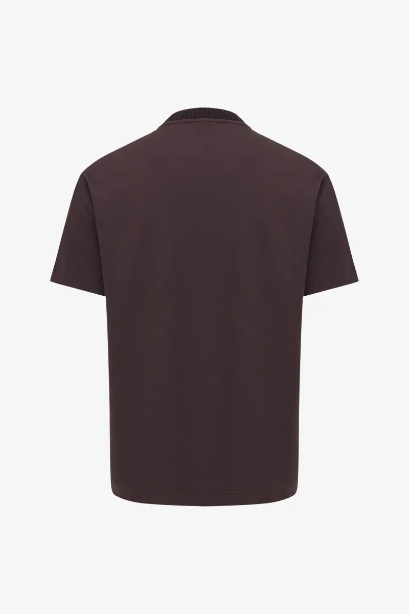 Embroidered Logo T-shirt | Bordeaux
