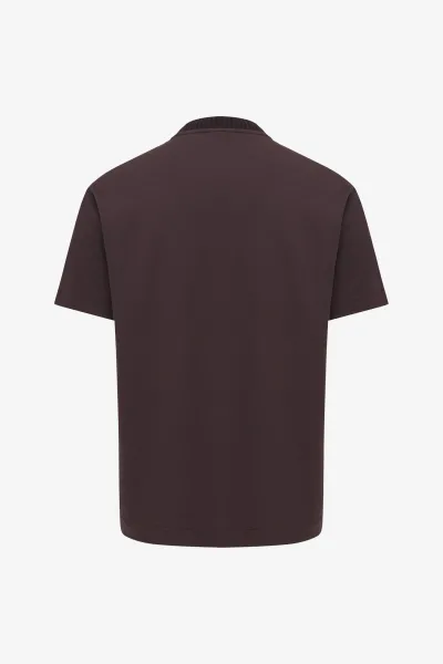 Embroidered Logo T-shirt | Bordeaux