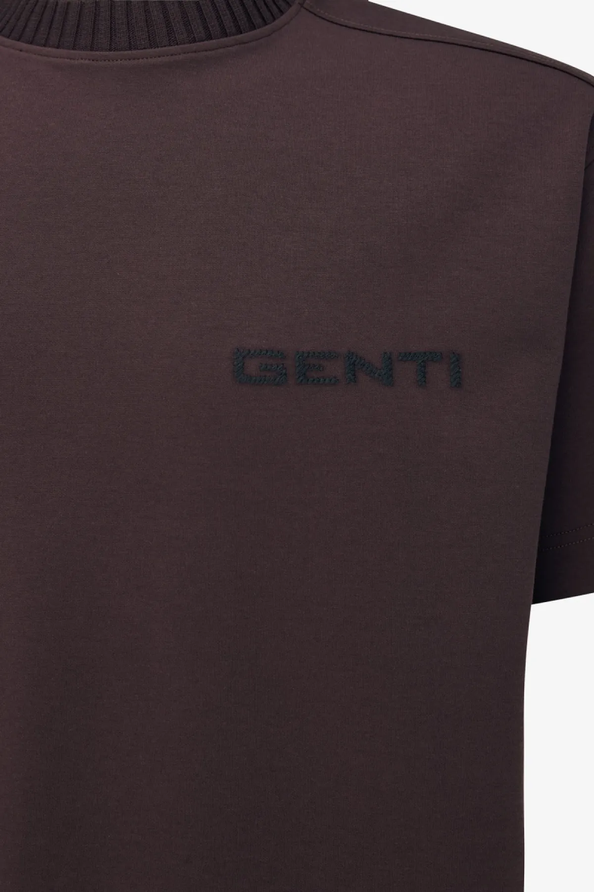 Embroidered Logo T-shirt | Bordeaux