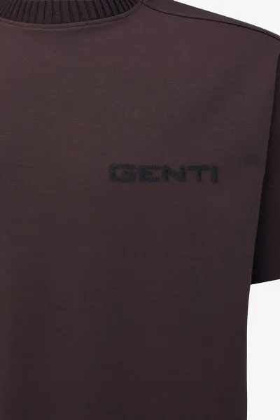 Embroidered Logo T-shirt | Bordeaux
