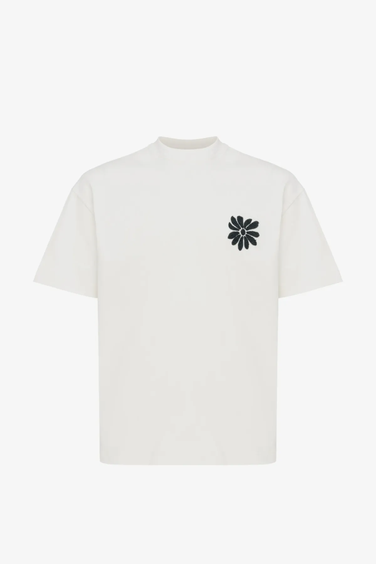 Floral Embroidery T-shirt | Off White