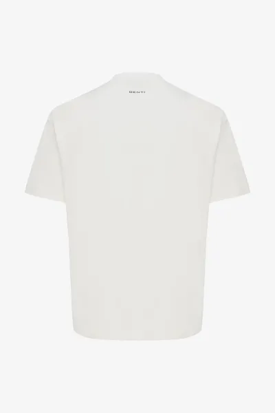 Floral Embroidery T-shirt | Off White