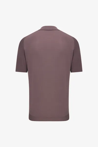 Polo Half Zip | Mauve