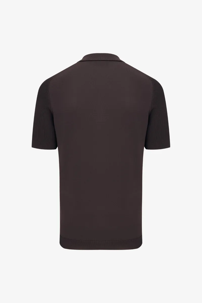 Polo Half Zip | Bordeaux