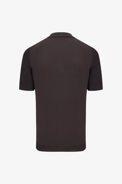 Polo Half Zip | Bordeaux