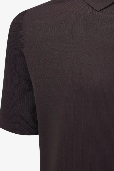 Polo Half Zip | Bordeaux