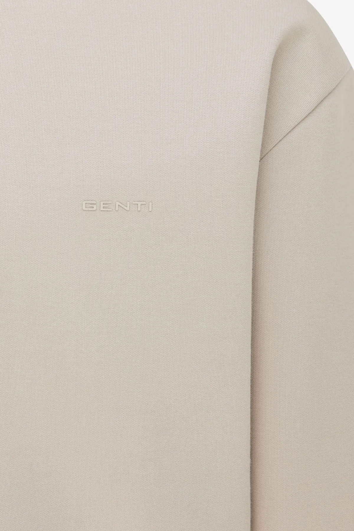 Polo Zip Sweater | Beige