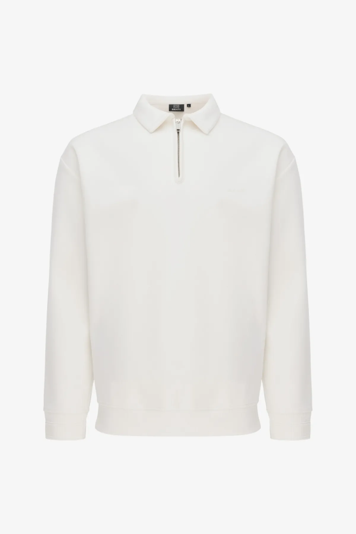 Polo Zip Sweater | Off White