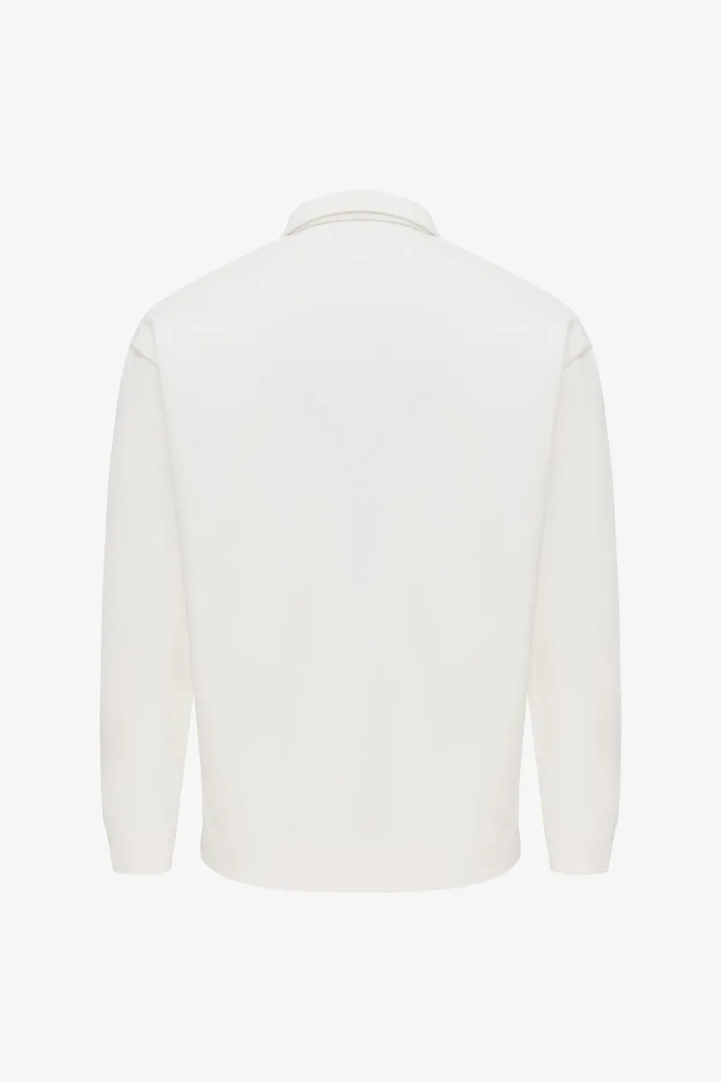 Polo Zip Sweater | Off White