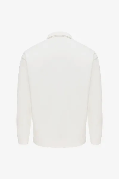 Polo Zip Sweater | Off White