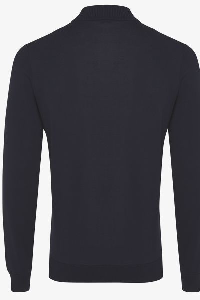 Wollen turtle donkerblauw