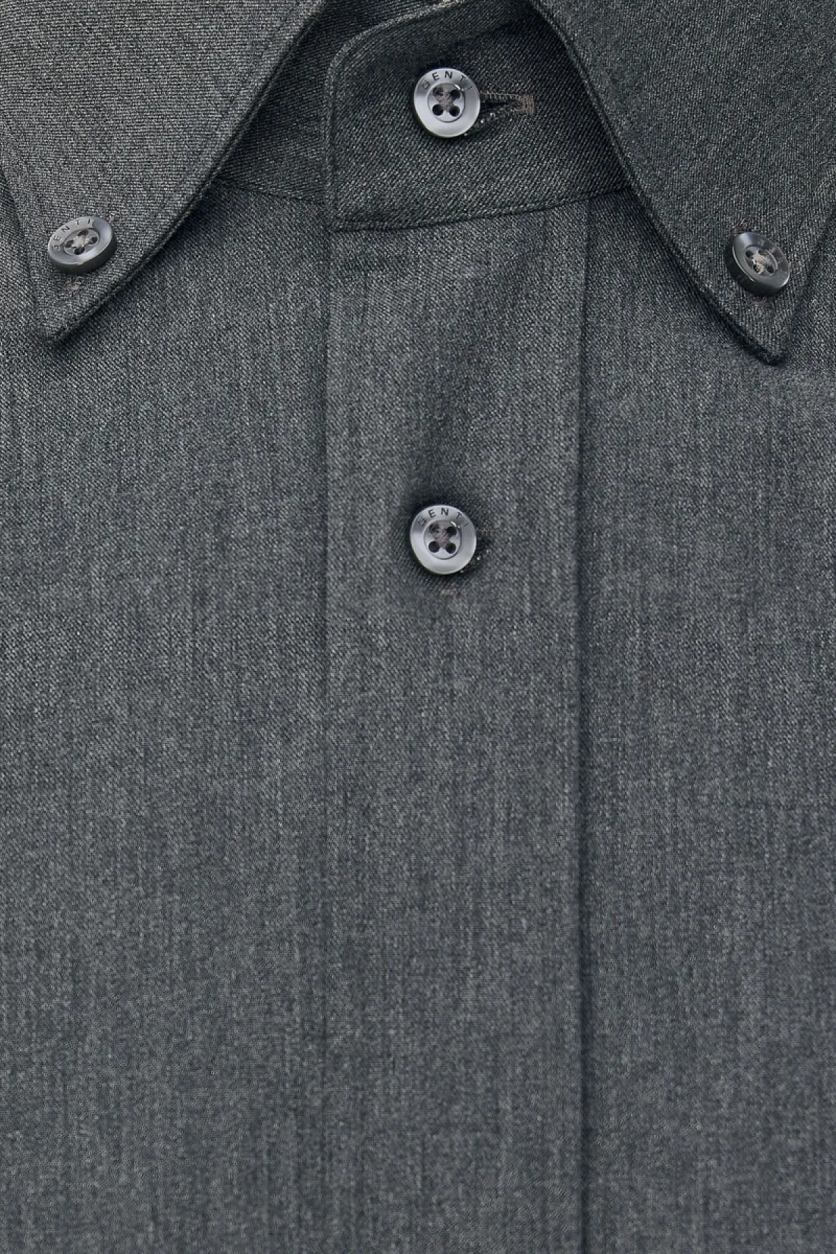 Monogram Overhemd Box Fit | Donkergrijs