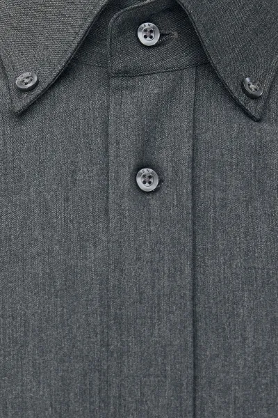 Monogram Overhemd Box Fit | Donkergrijs