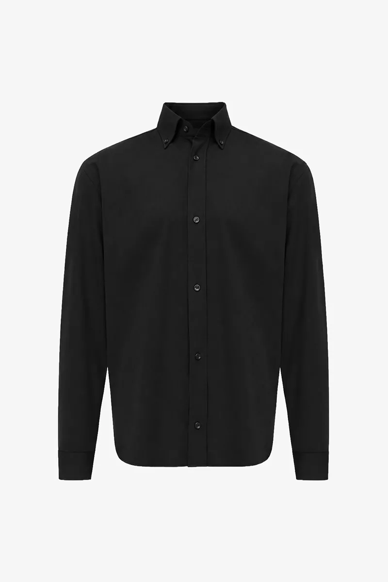 Monogram Overhemd Box Fit | Zwart
