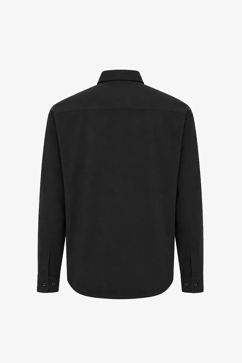 Monogram Overhemd Box Fit | Zwart