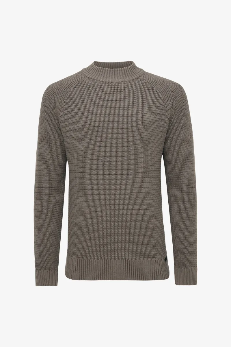 Gebreide Turtle Neck | Taupe