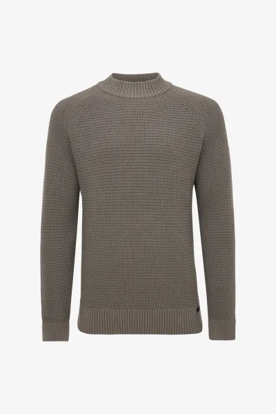 Gebreide Turtle Neck | Taupe