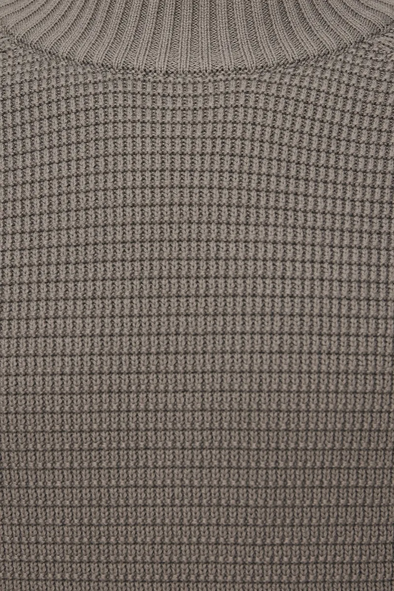 Gebreide Turtle Neck | Taupe
