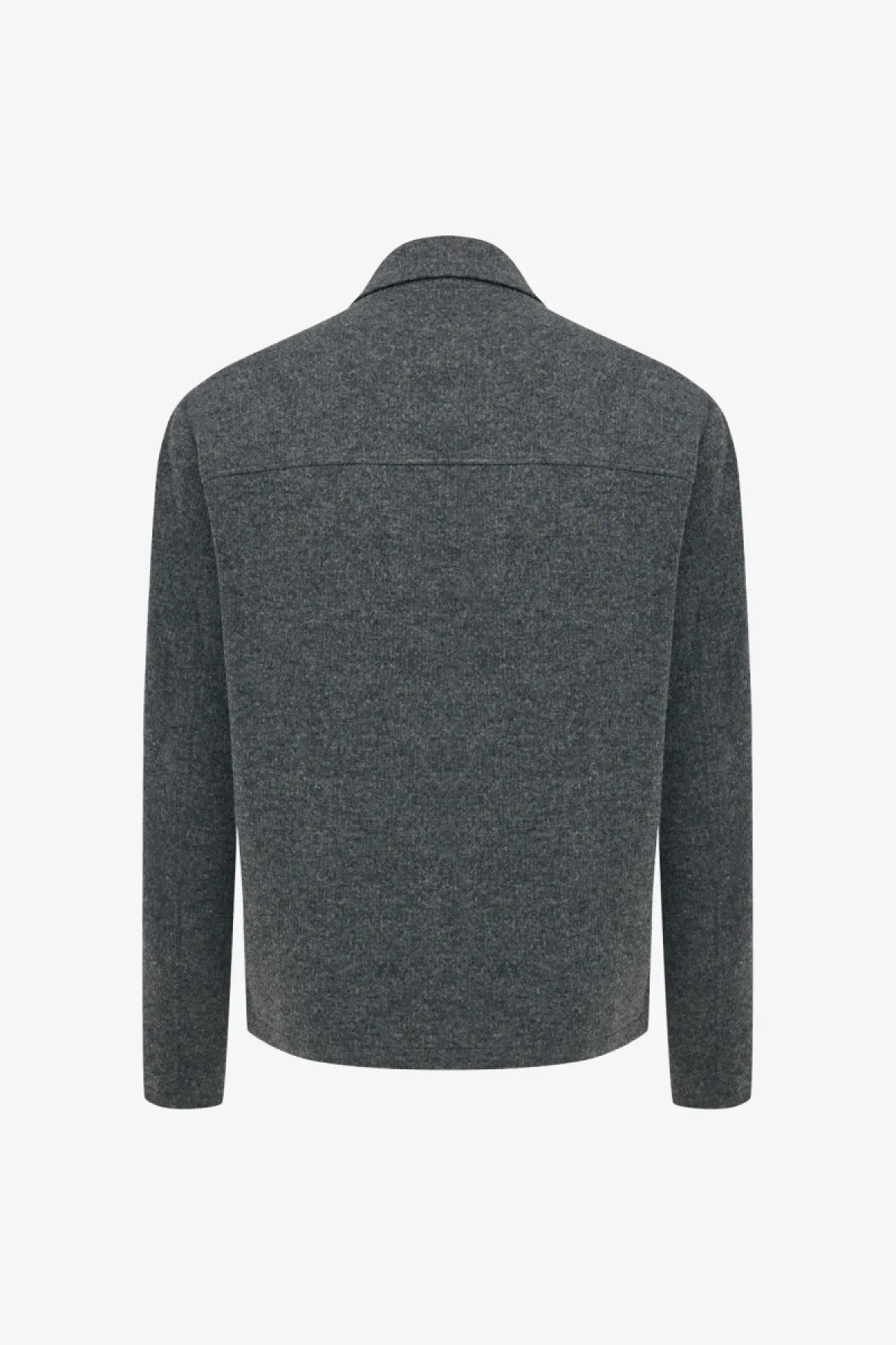 Monogram Overshirt Viper | Donkergrijs