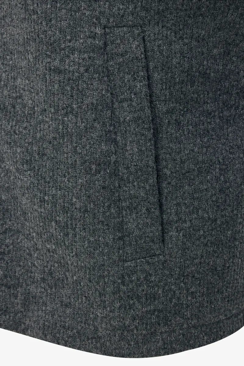Monogram Overshirt Viper | Donkergrijs